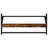vidaXL Wall Shelf Set with Bars Storage Display Shelf Engineered Wood