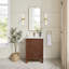 Meuble-lavabo à simple cuve 24 po en chêne brun foncé vieilli avec plateau en pierre composite à grain blanc-1930349675-1930349672