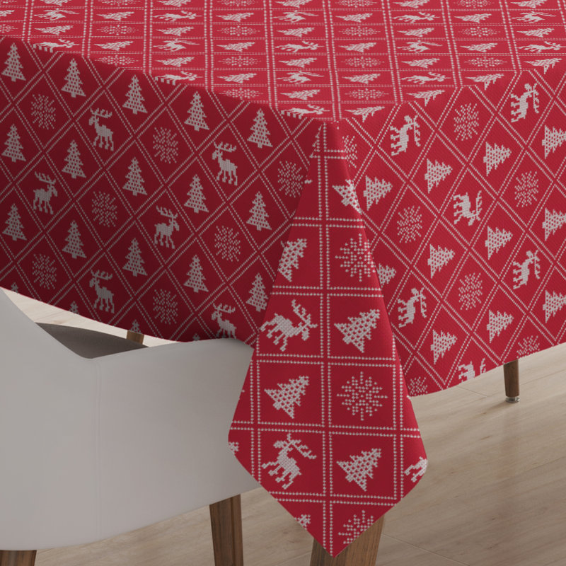 Nappe de Noël abstrait Branch, L 70 po x l 52 po