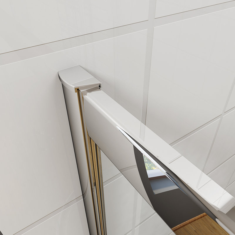 Boulemane Offset Quadrant Shower Enclosure, 185 cm H x 100 cm W x 90 cm D