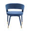 Chaise rembourrée en velours Sina-624624654