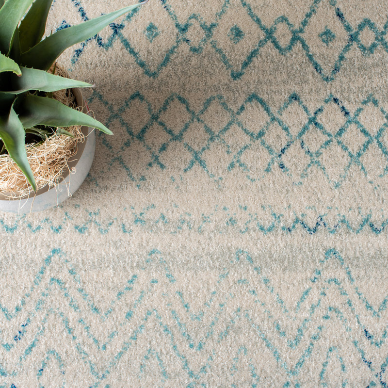 McClelland Geometric Hand Woven Area Rug, Rectangle 122 x 183 cm