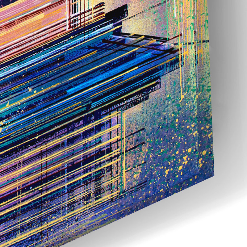 «Japon au coucher du soleil» par Marc Todd, art mural en verre acrylique, H 16 po x l 24 po x P 0,2 po