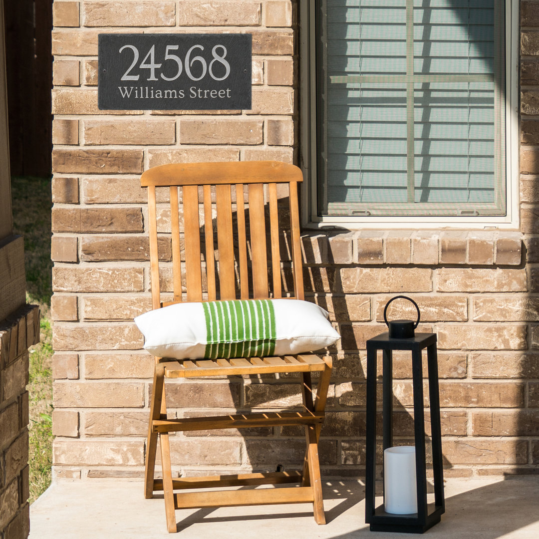 Lianne 2-Line Personalized Etched Wall Slate Sign Whitehall Products Letter