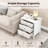 Abdülsamet Modern Wooden Nightstand with 3 Drawers-1071467759