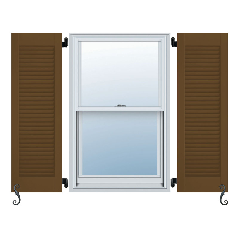 Paire de volets Atlantic, Brun fédéral, 13 po, 38 po