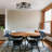 Korth 20.07" W Crystal Caged Metal Ceiling Fan