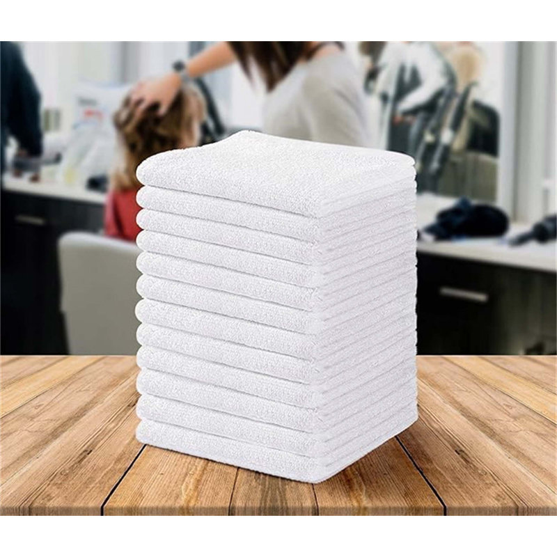 100% Cotton Fingertip Towel, White