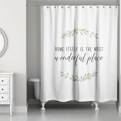 Home Is Most Wonderful Place Shower Curtain