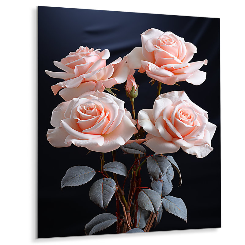 " Pink Flowers Pastel Elegance II ", 20" H x 12" W x 1" D