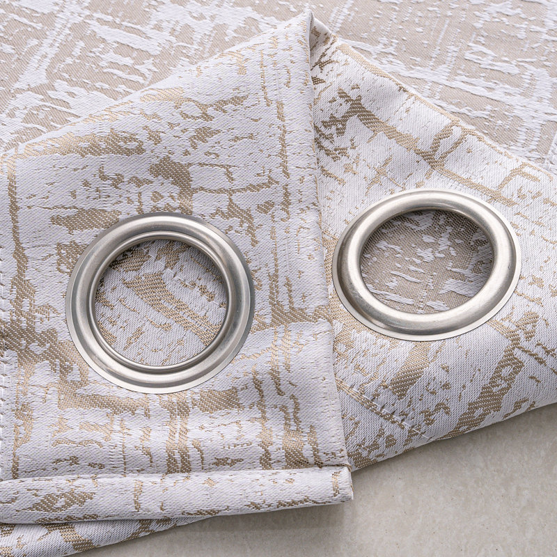 Panneau à œillets tissés en jacquard Luca 84 po, Taupe
