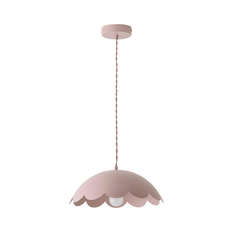 1 - Light Satin Pendant, Yes, Pink 