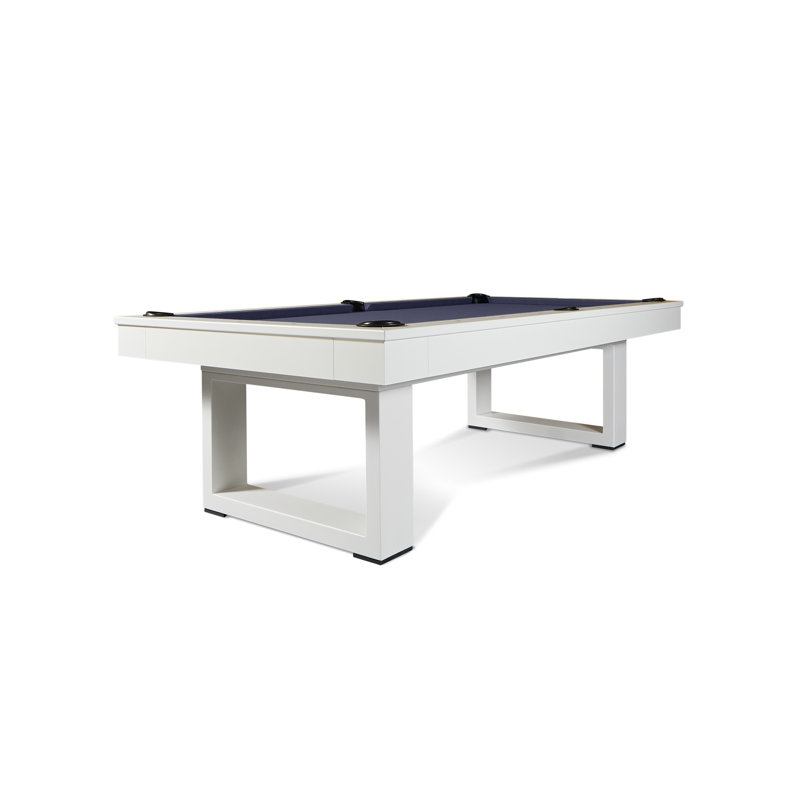 Santorini 8' Slate Pool Table with Professional Installation Included, Academy Blue