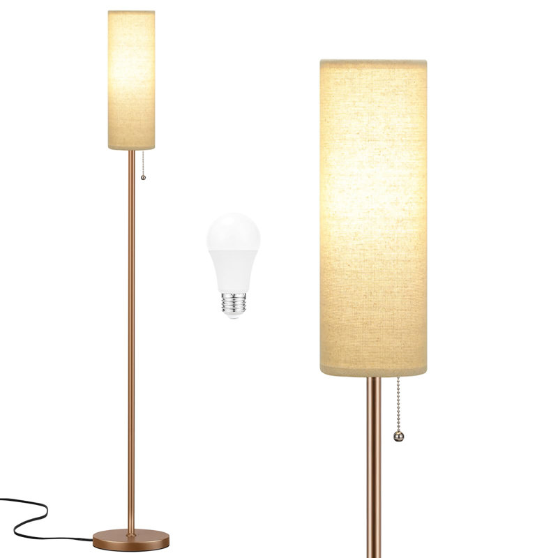 Lampe sur pied 64 po, Brown, Beige foncé