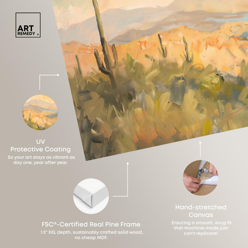 «Arizona Fields», toile classique par Art Remedy, Toile tendue, H 20 po x l 30 po
