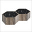 Table basse hexagonale en bois rustique rétro-287968912-287968942