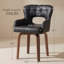 Fauteuil d'appoint pivotant en similicuir-130143430