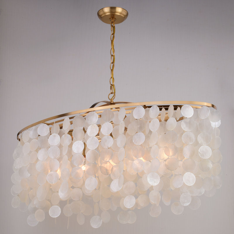 Icarus 5 - Light Kitchen Island Pendant, Natural Brass