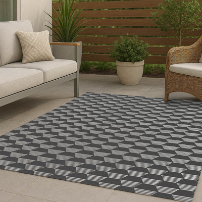 Hexaline Non-Slip Outdoor Rug