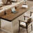 Nut-brown Rectangular Solid Wood writing desk-118001435