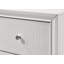 1pièce de table de chevet moderne à deux tiroirs blanc Glam