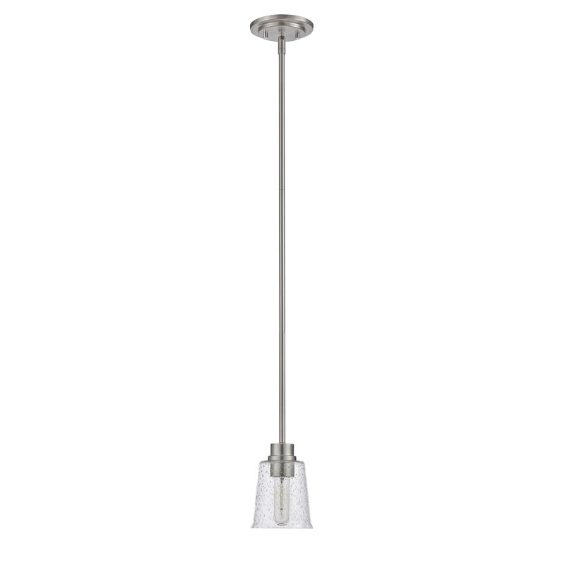 Masham 1 - Light Single Pendant, Brushed Nickel
