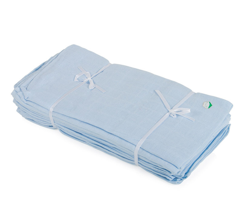 Grier Cotton Baby Blanket, Blue