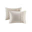 Ensemble d'édredon surdimensionné en coton biologique 5 pièces avec insert amovible naturel