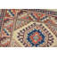 Tapis beige en laine noué à la main de conception unique 3 pi 1 po x 5 pi