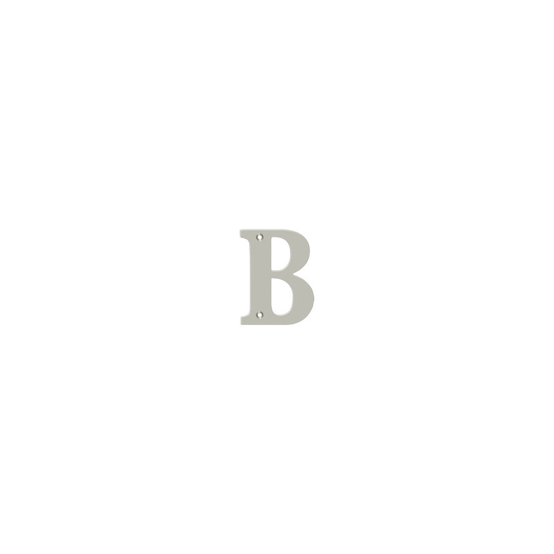 4" H Brass House Letter, Lifetime Brass, B