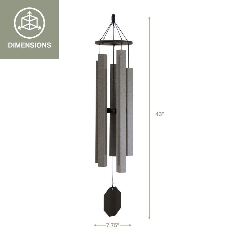 Mocha Aluminum Weather Resistant Outdoor Wind Chime