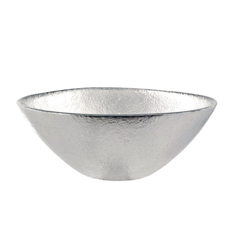 Silver Gilded Glass Dinnerware Set - Service for 4
