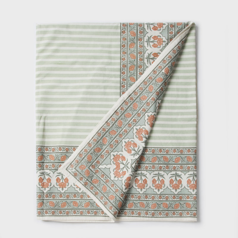 Nappe 56 po x 88 po Gulshan, Rectangular 56" x 88", Green