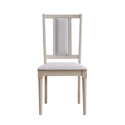 Marta Beige Linen & Natural Finish Side Chair (Set Of 2)