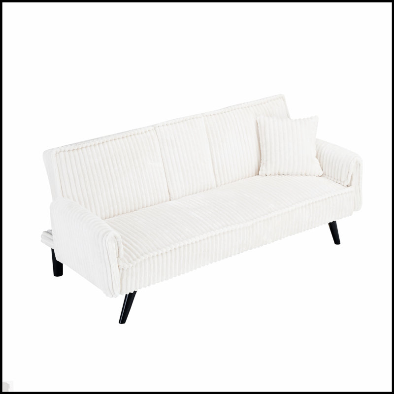 Canapé en velours côtelé polyvalent pour le salon et la chambre à coucher avec un confort supérieur et un design élégant