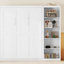 Lit escamotable double pleine grandeur avec tablettes-1275515007