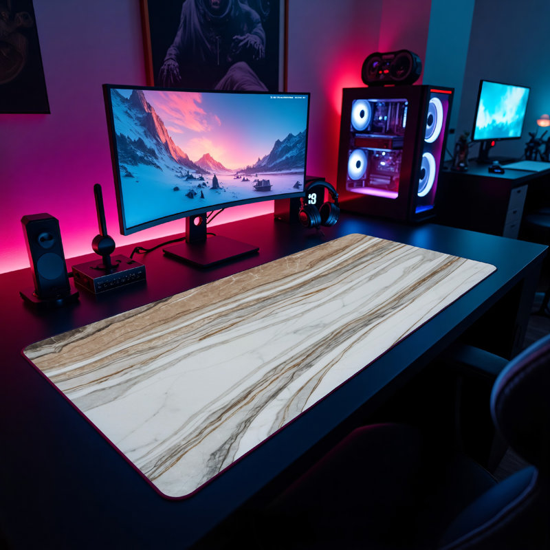 Polyester Desk Pad, 14.4x12.1
