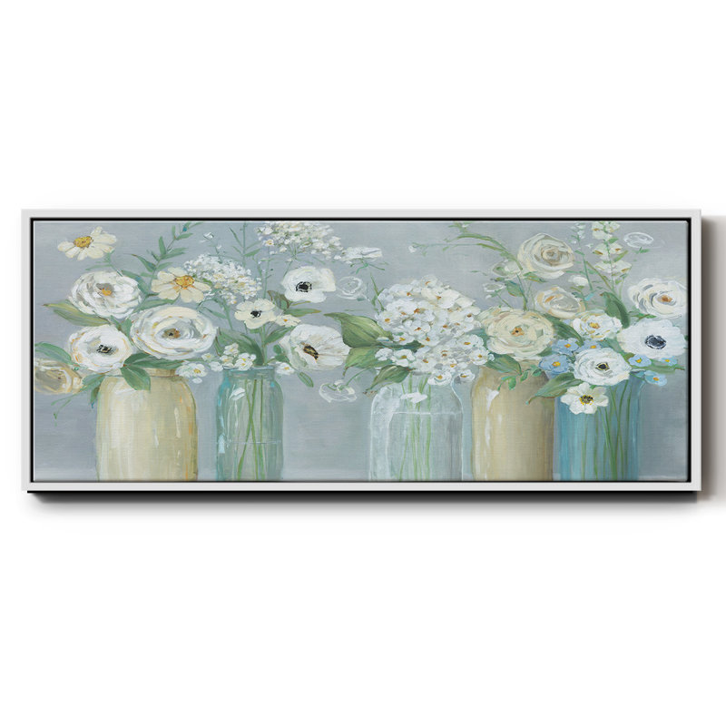 Blooming Meadow Beauties - Toile encadrée, H 12 po x l 30 po