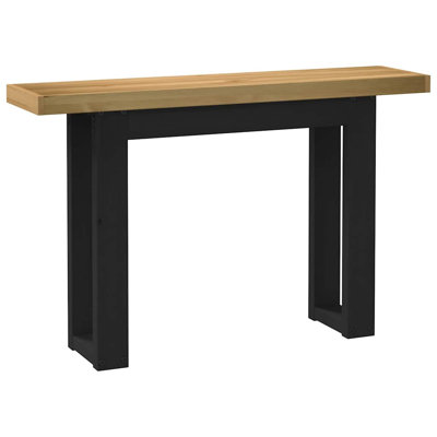 120cm Solid Wood Top Console Table