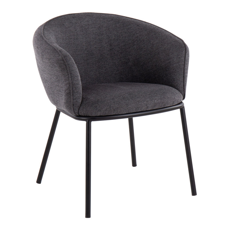 Westmore 18.75'' H Upholstered Armchair, Charcoal