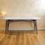 Ensemble de table de salle à manger moderne en chêne blanc ardoise-102527669