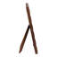 Cadre photo en résine de bois et verre à rayures diagonales de style décontracté moderne pour la chambre à coucher ou le salon - 9 po brun et ivoire-1394051826