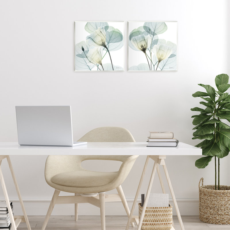 Ensemble de 2 plaques murales Divine Fate Flowers, design par Albert Koetsier