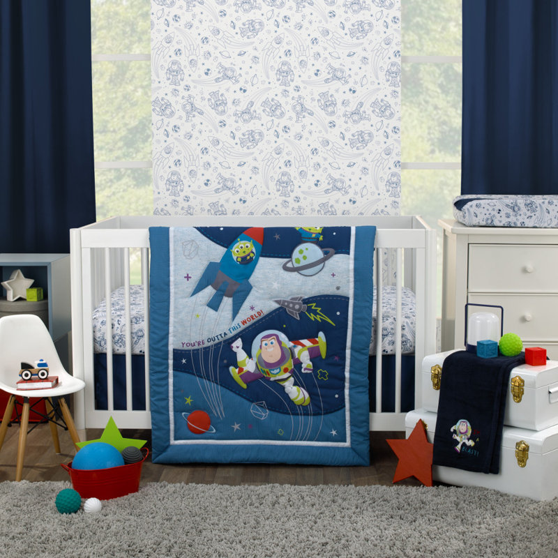 Ensemble de literie pour lit de bébé 3 pièces NoJo Toy Story Outta This World