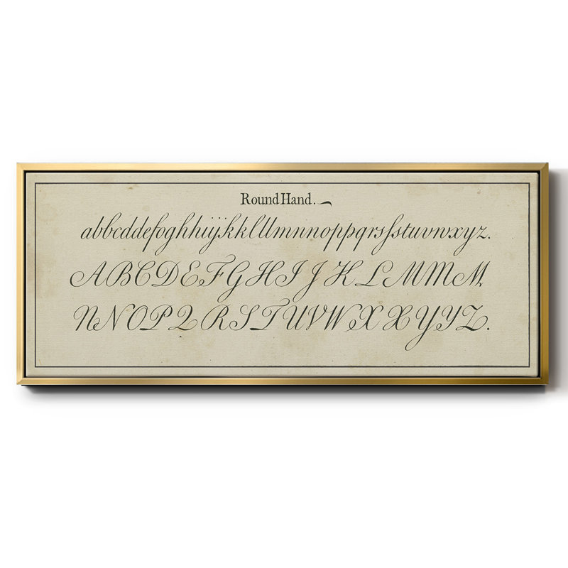 Manuscrit de l'échantillonneur IV - Toile encadrée, H 12 po x l 30 po