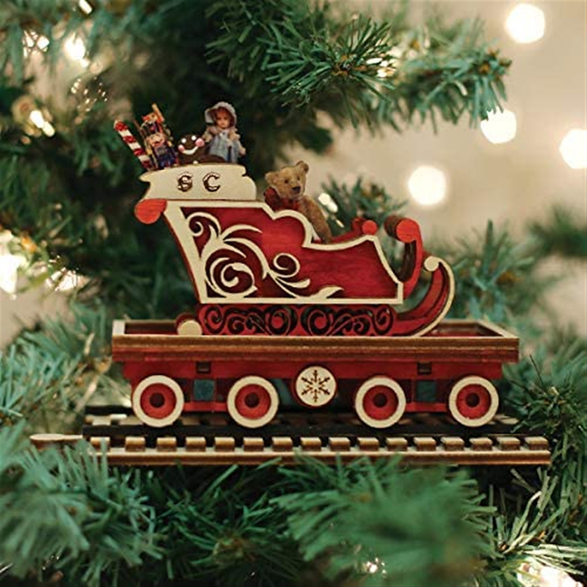 Old World Christmas Ornement figurine suspendu pour voiture de