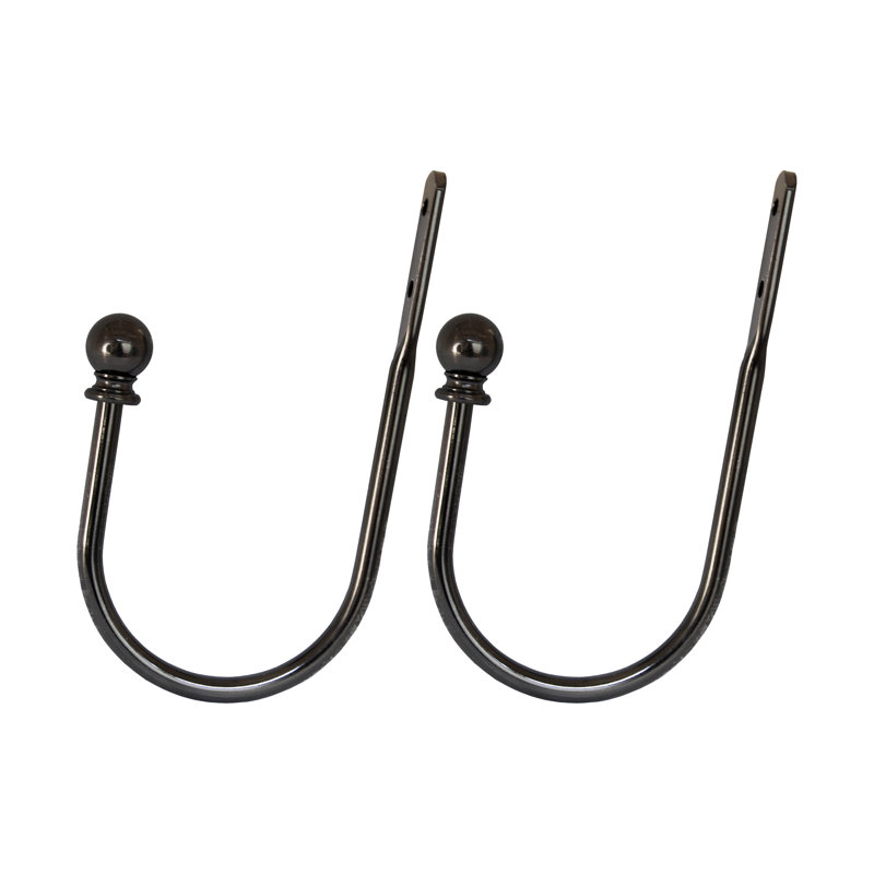 Retenue de rideaux Allendale, Nickel brossé / peint, H 7 po