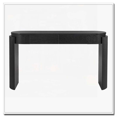 Console en bois avec 4 tiroirs, tablette ouverte pour les entrées, les salons et les couloirs