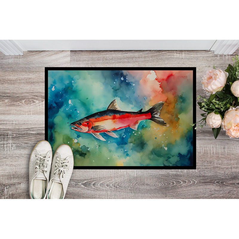 Salmon Doormat, L 18 po x L 27 po