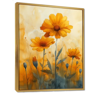 Yellow Green Morning Sun Marigolds - Marigold Wall Art